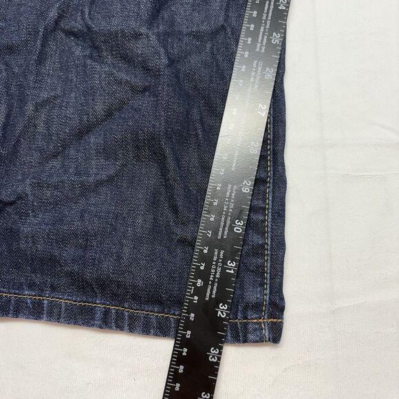 Lucky Brand 221 Original Straight Dark Blue Wash Denim Jeans Pants Men’s W34 L32 - Picture 8 of 8